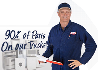 90% of parts on our trucks at My Appliance Repair Houston